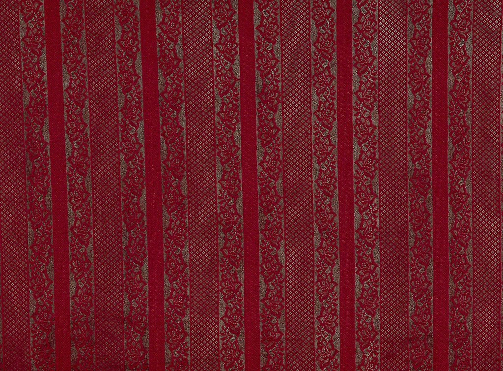 SHOW ME STRIPE FLORAL BONDED LACE  | 22814-BONDED  - Zelouf Fabrics
