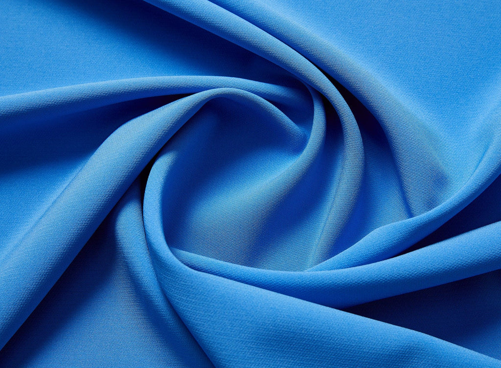 BLUEBERRY SUGAR/LT BLUE | 23134 - SETH DOUBLE FACE CONTRAST COLOR CREPE - Zelouf Fabrics