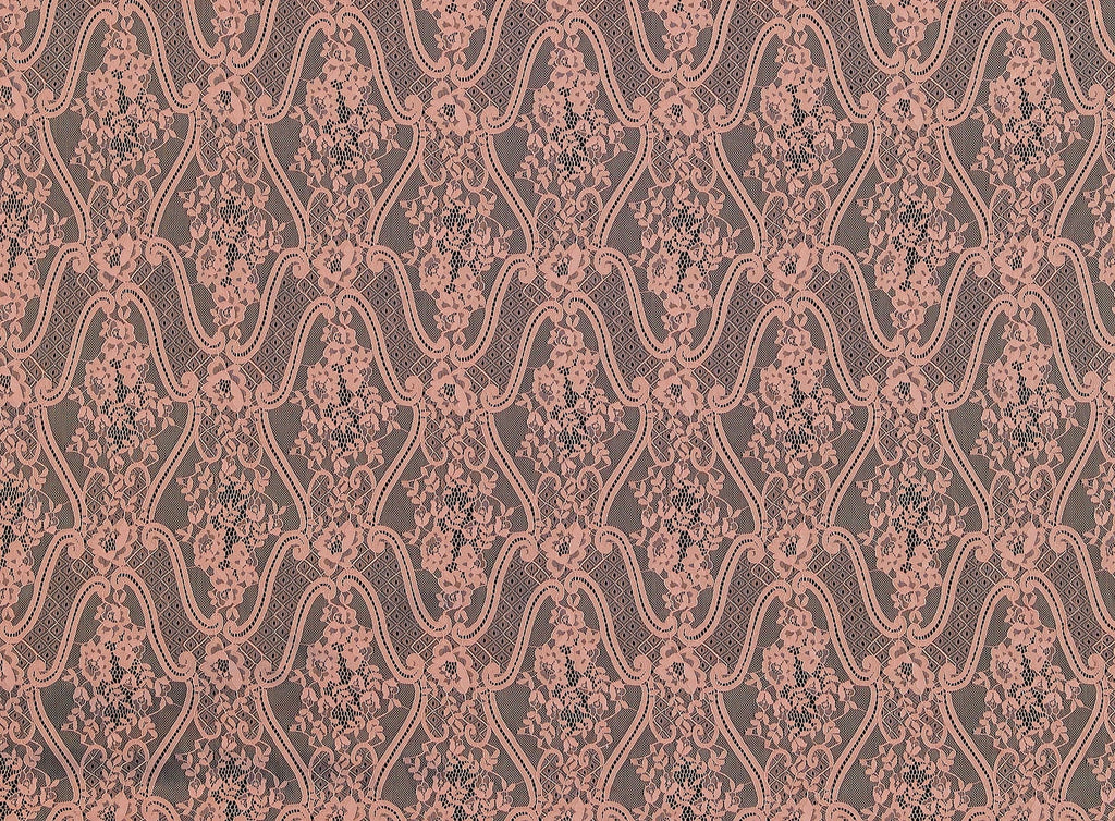 LUSCIOUS APRICOT | 23154 - VINO FLORAL LACE - Zelouf Fabrics