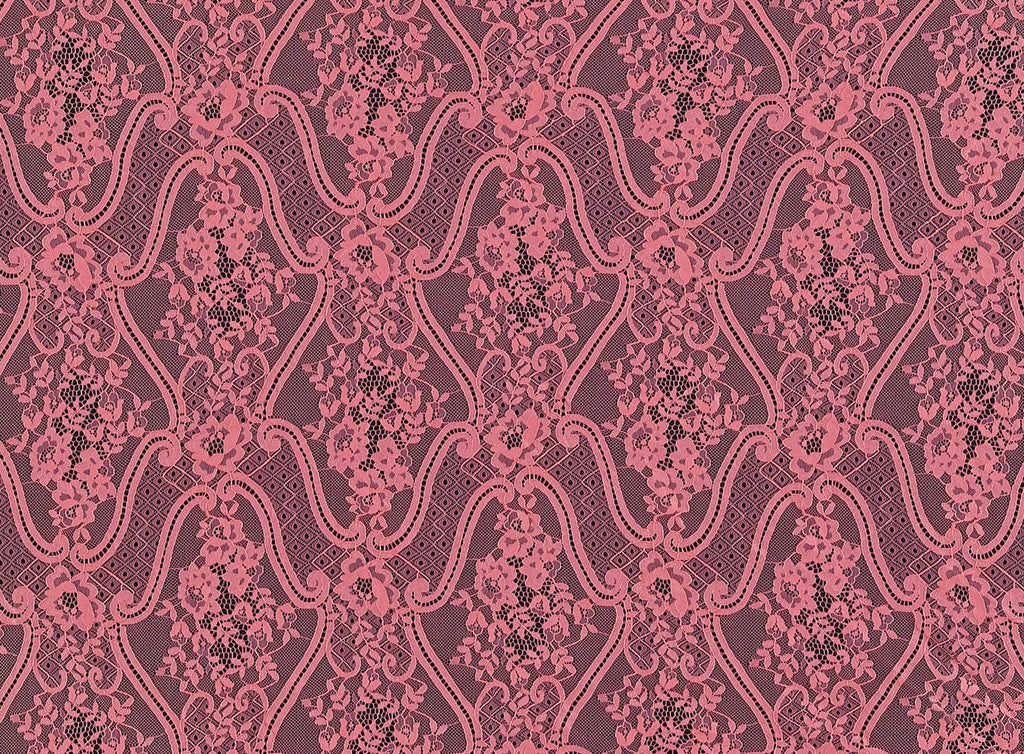 STRAWBERRY SUGAR | 23154 - VINO FLORAL LACE - Zelouf Fabrics