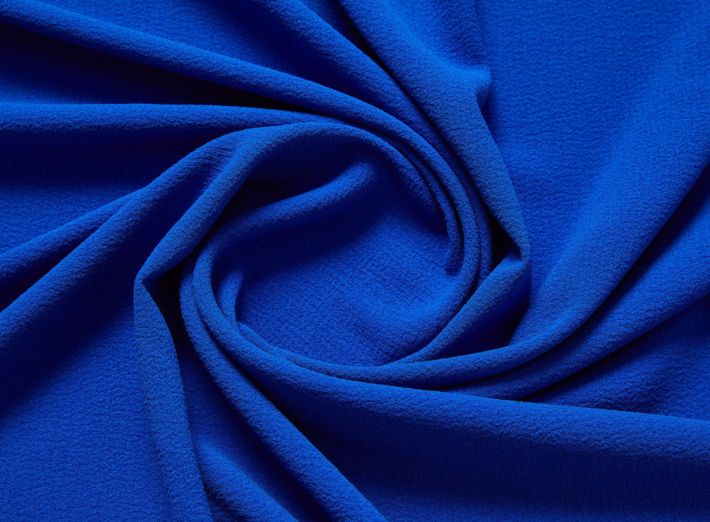 WOVEN TEXTURED CREPE | 23170 ESSENTIAL COBALT - Zelouf Fabrics