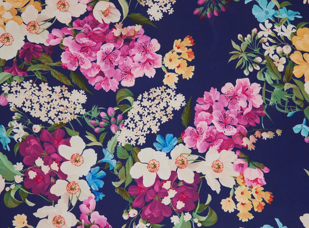 NAVY/PINK | ZS1606V-1-3265 - ZS1606V-1 PRINT CARNIVAL - Zelouf Fabrics