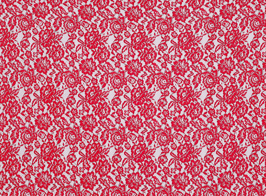 AUDACIOUS RED | 23234 - TASHA FLOWER LACE - Zelouf Fabrics