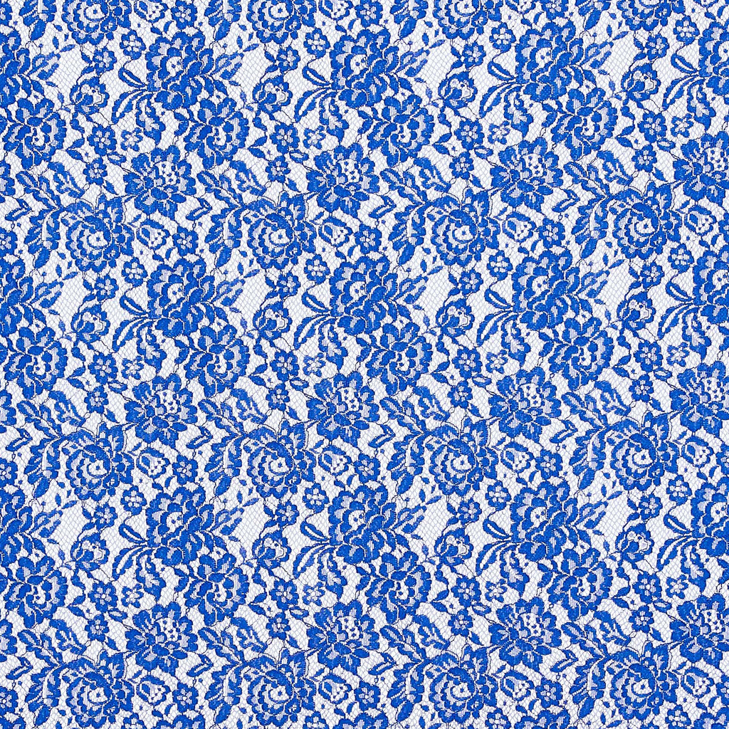 AUDACIOUS ROYAL | 23234-BLUE - TASHA FLOWER LACE - Zelouf Fabric