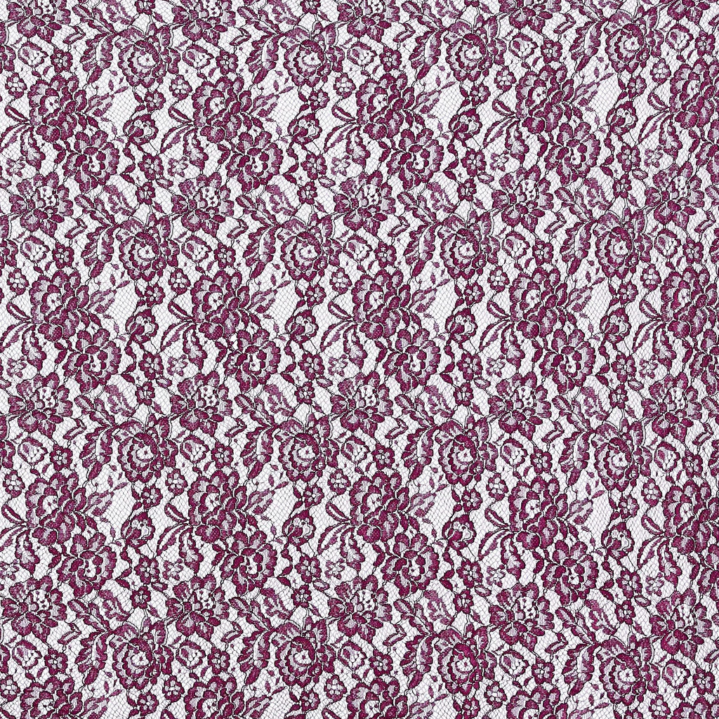 PORT WINE | 23234-RED - TASHA FLOWER LACE - Zelouf Fabric