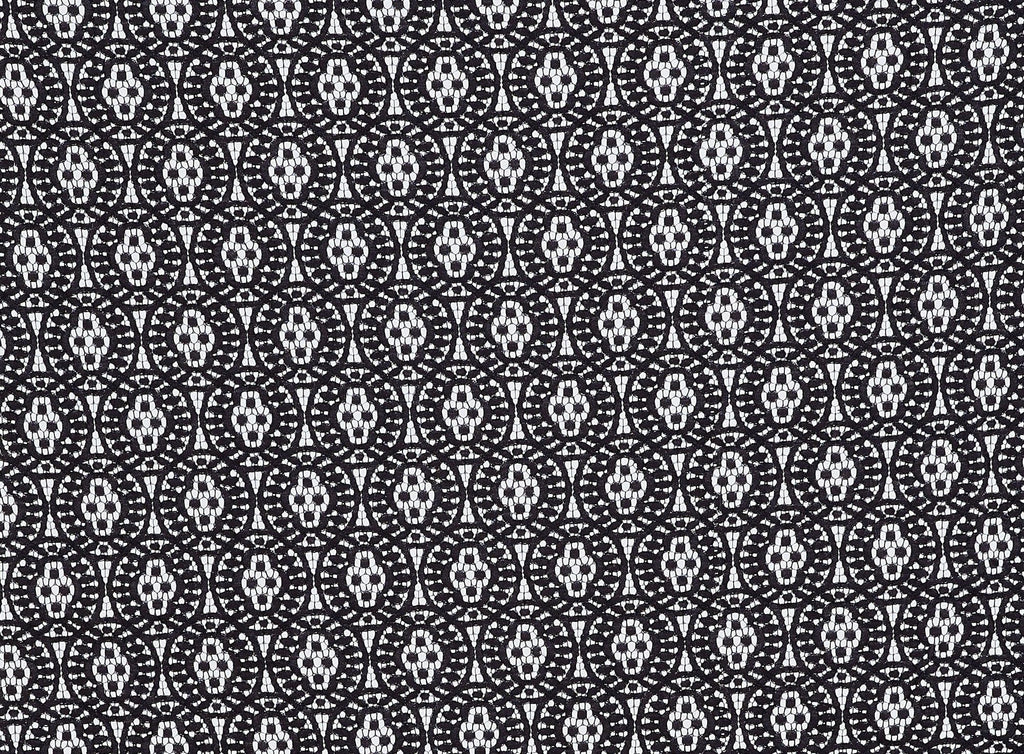 BLACK | 23250 - COMPLETE LACE W/CORDING - Zelouf Fabrics