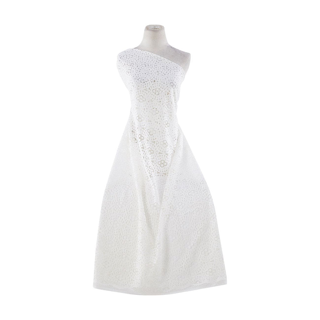 IVORY | 23250 - COMPLETE LACE W/CORDING - Zelouf Fabrics
