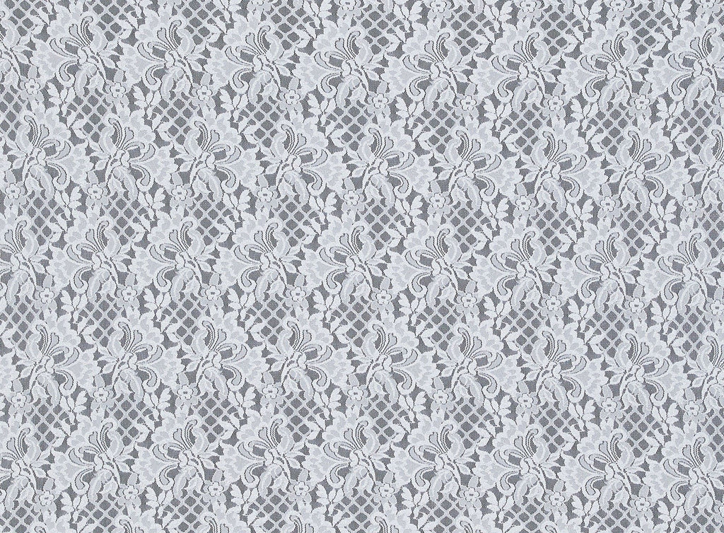 IVORY | 23274-GLIT - TITAN FLORAL STRETCH LACE W/GLITTER - Zelouf Fabrics