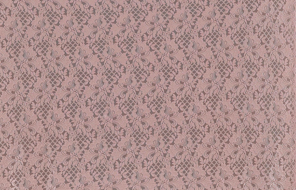 ROSE MYSTERY | 23274SC-GLIT-PINK - TITAN FLORAL STRETCH GLITTER LACE SCALLOP - Zelouf Fabrics