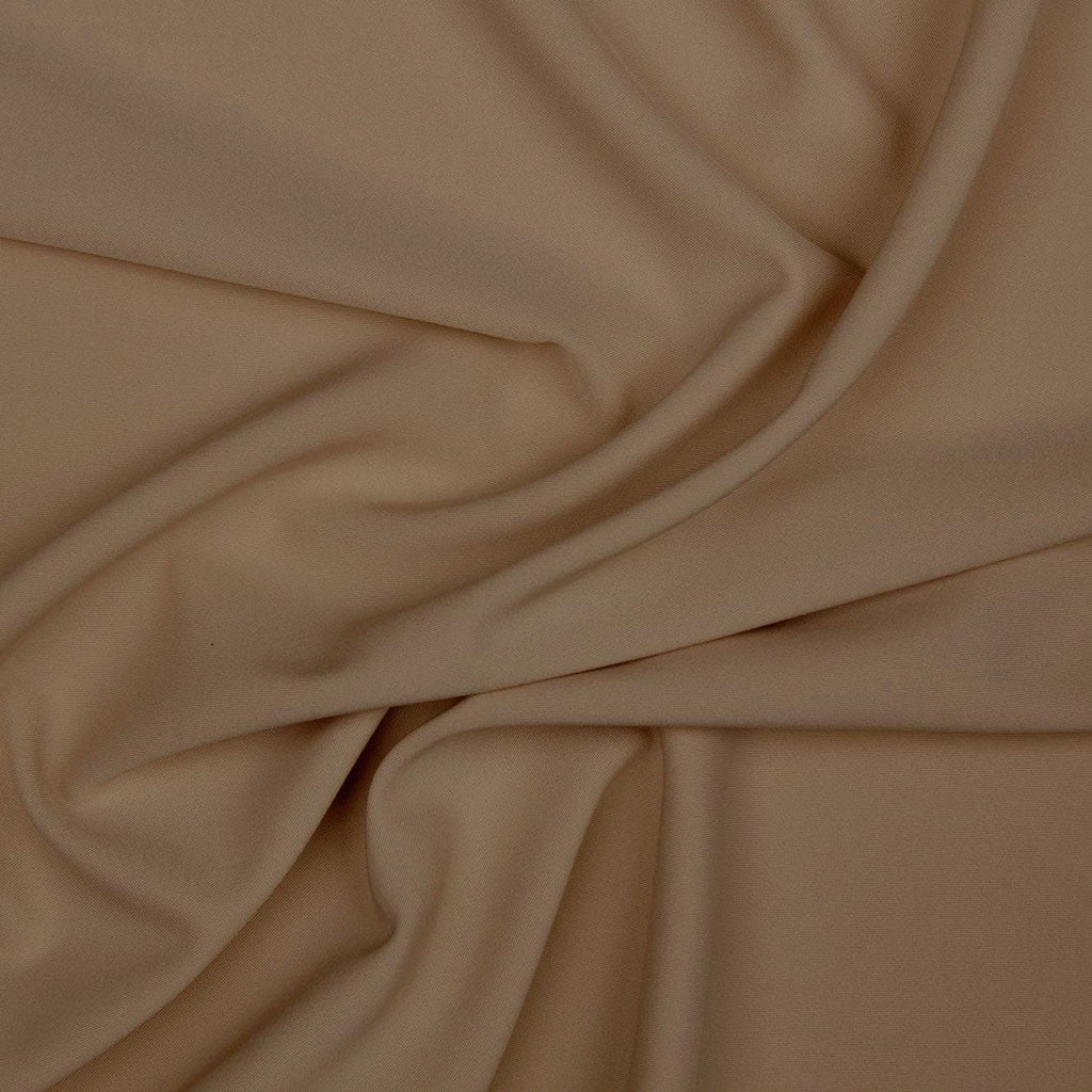 STRETCH MIKADO SATIN TWILL| 23435 WEDDING TAUPE - Zelouf Fabrics