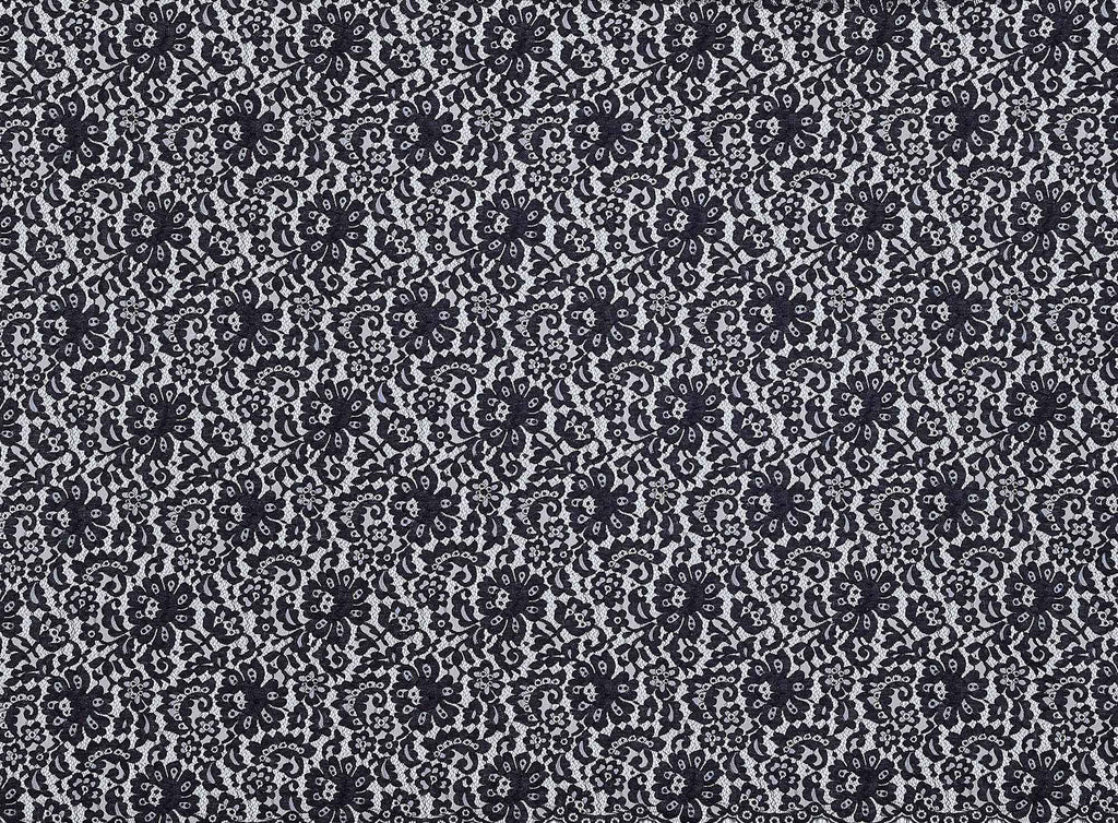 BLACK | 23450 - STONY FLORAL LACE [1.25YRD PER PANEL] - Zelouf Fabrics