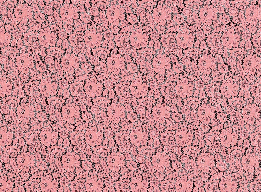 CORAL SUNRISE | 23450 - STONY FLORAL LACE [1.25YRD PER PANEL] - Zelouf Fabrics