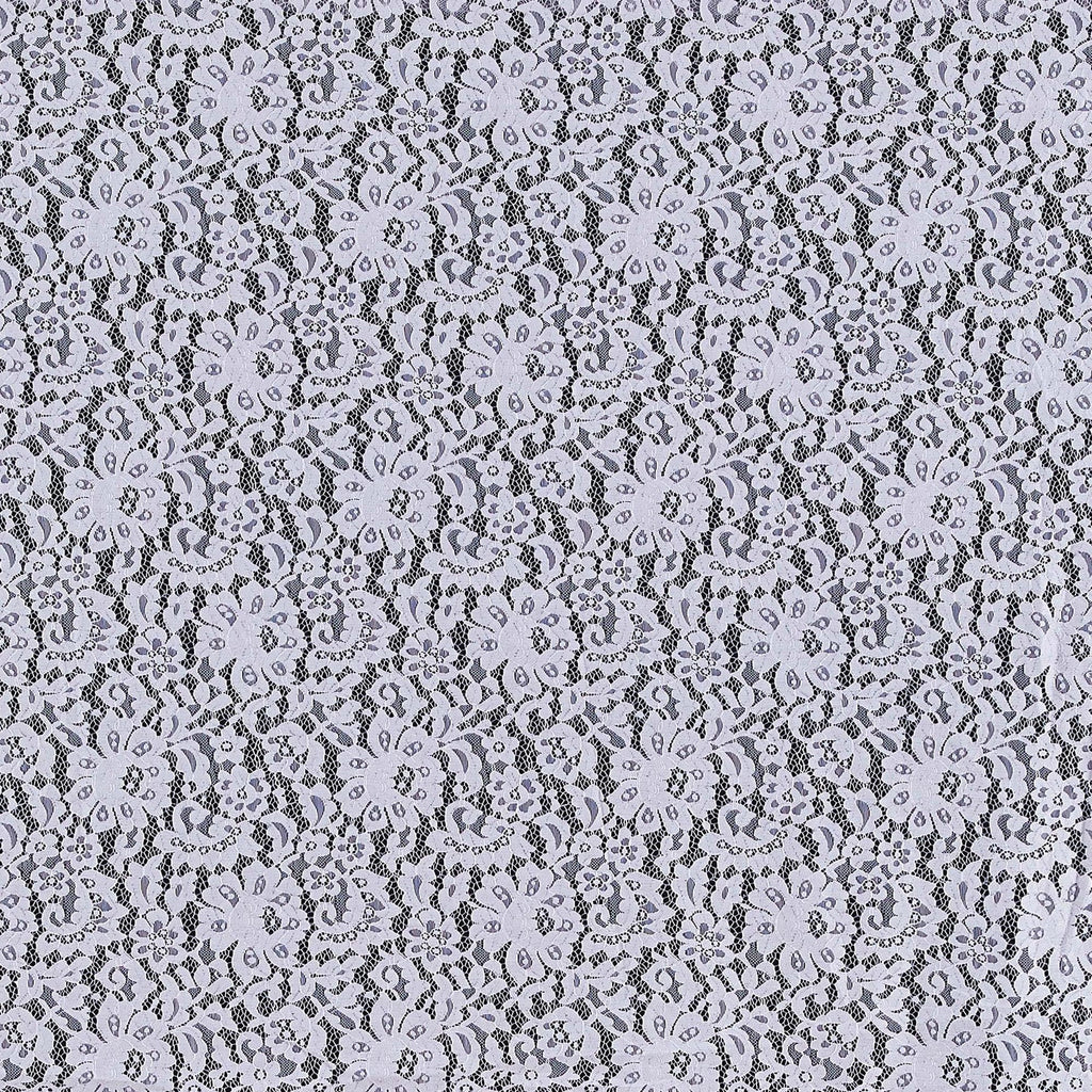 MOON MIST | 23450-GREY - STONY FLORAL LACE [1.25YRD PER PANEL] - Zelouf Fabric