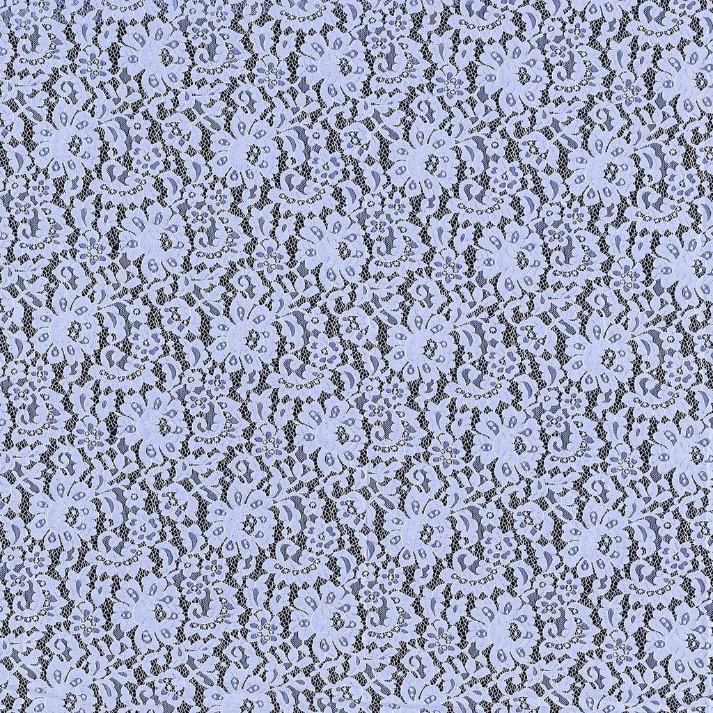 SKY MIST | 23450-BLUE - STONY FLORAL LACE [1.25YRD PER PANEL] - Zelouf Fabric
