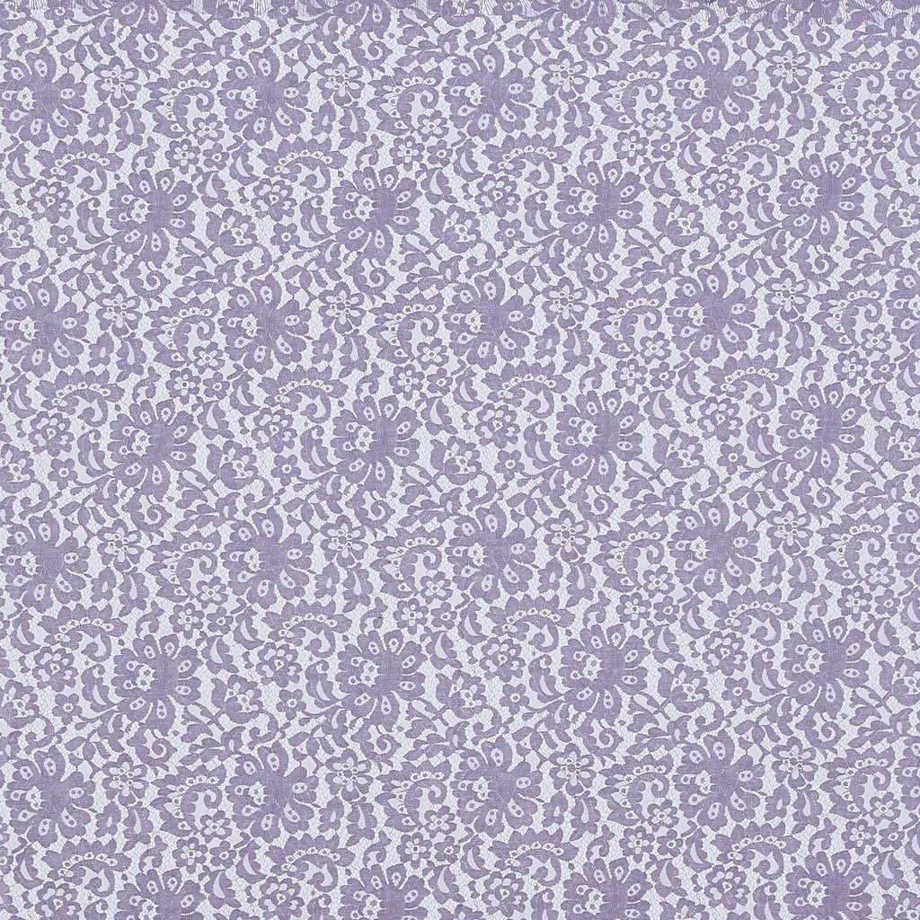 STEEL SHADOW | 23450-GREY - STONY FLORAL LACE [1.25YRD PER PANEL] - Zelouf Fabric