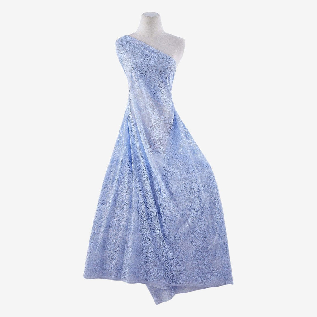 LAKE BLISS | 23585-GLIT-BLUE - SONNY GLITTER FLORAL LACE - Zelouf Fabrics