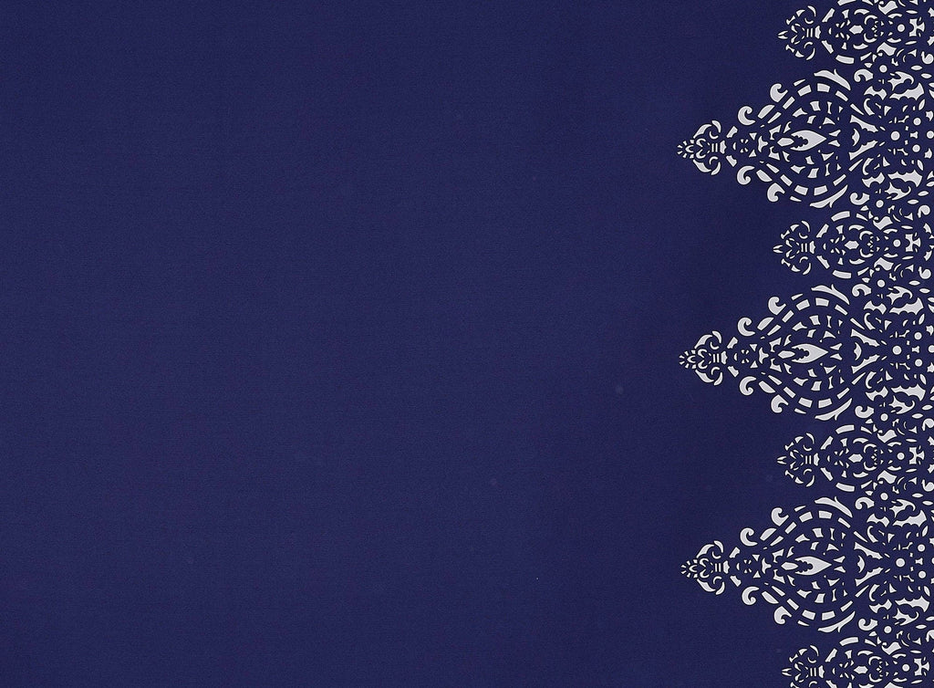 INK HANA | 23595-LASER - LOUIE SATIN TWILL LASERCUT - Zelouf Fabrics