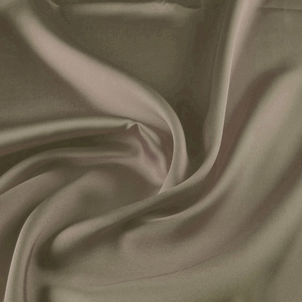 SAND MIST | 23595-BROWN - LOUIE SATIN TWILL - Zelouf Fabrics