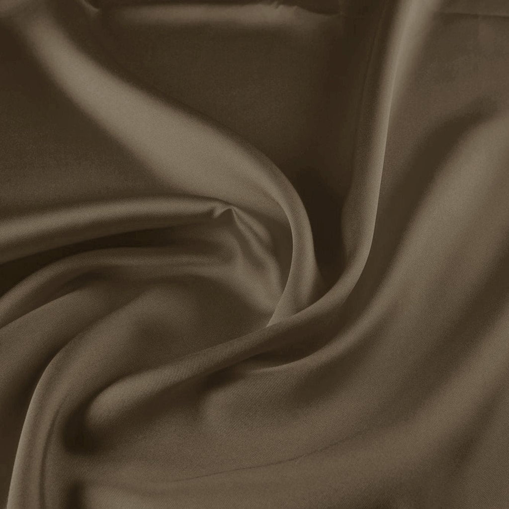 STONE SHADOW | 23595-BROWN - LOUIE SATIN TWILL - Zelouf Fabrics