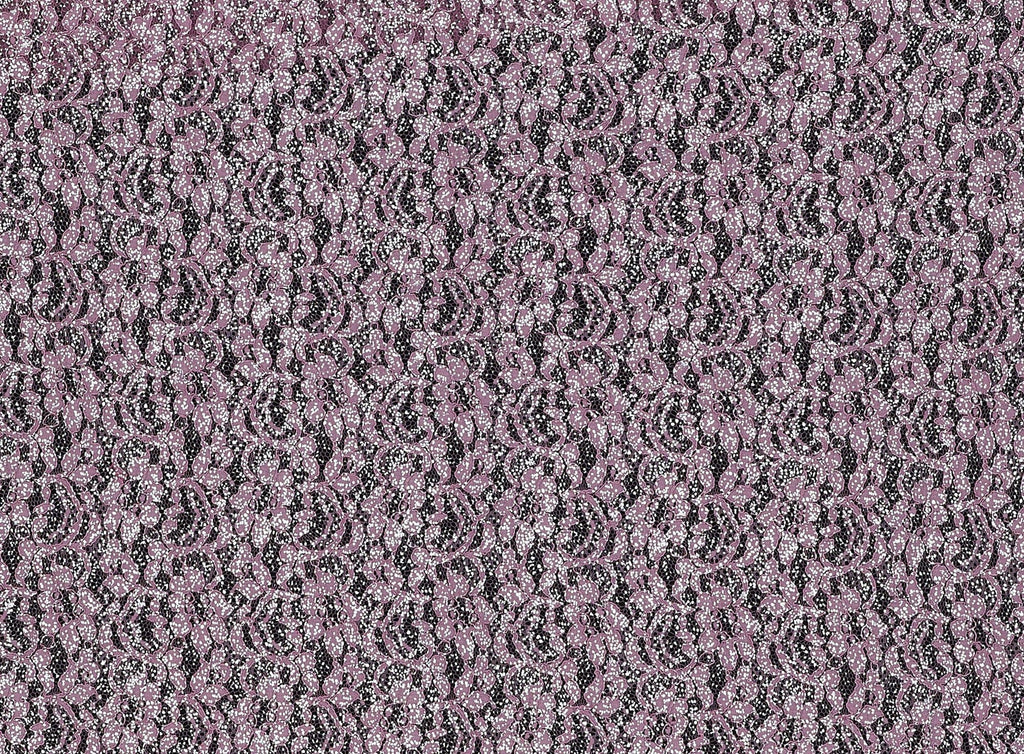 MAUVE SUNRISE | 23600 - SEVILLA FLORAL EMBROIDERY LACE W/FOIL - Zelouf Fabrics