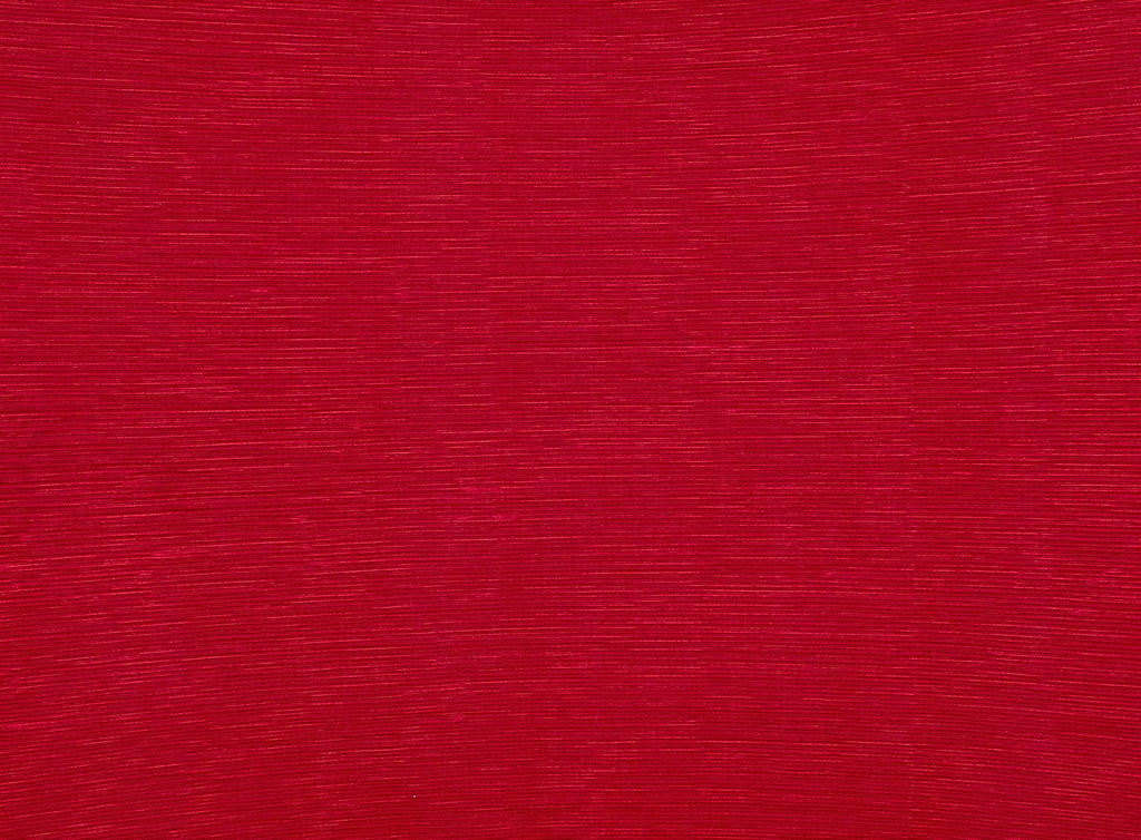 RED/RED | 23610 - BONITA PLEATED FOIL KNIT - Zelouf Fabrics