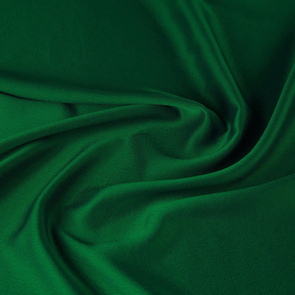 MAJESTIC EMERALD | 23628-GREEN - CALLER STRETCH SATIN BACK CREPE - Zelouf Fabrics
