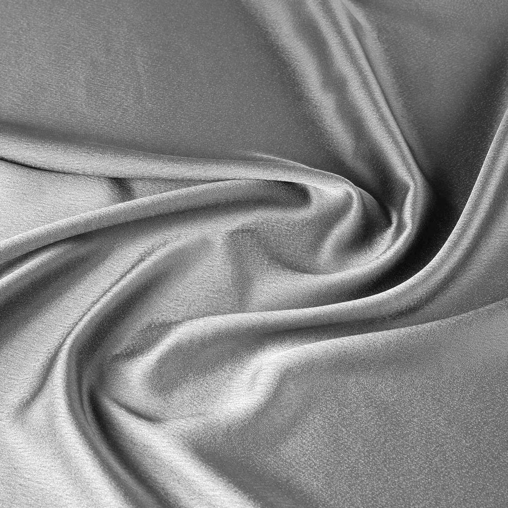 CREPE BACK SATIN | 23628 STEEL MIST - Zelouf Fabrics