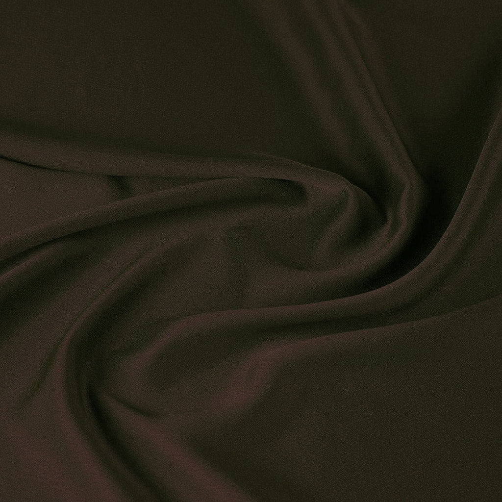 TAUPE SHADOW | 23628-BROWN - CALLER STRETCH SATIN BACK CREPE - Zelouf Fabrics
