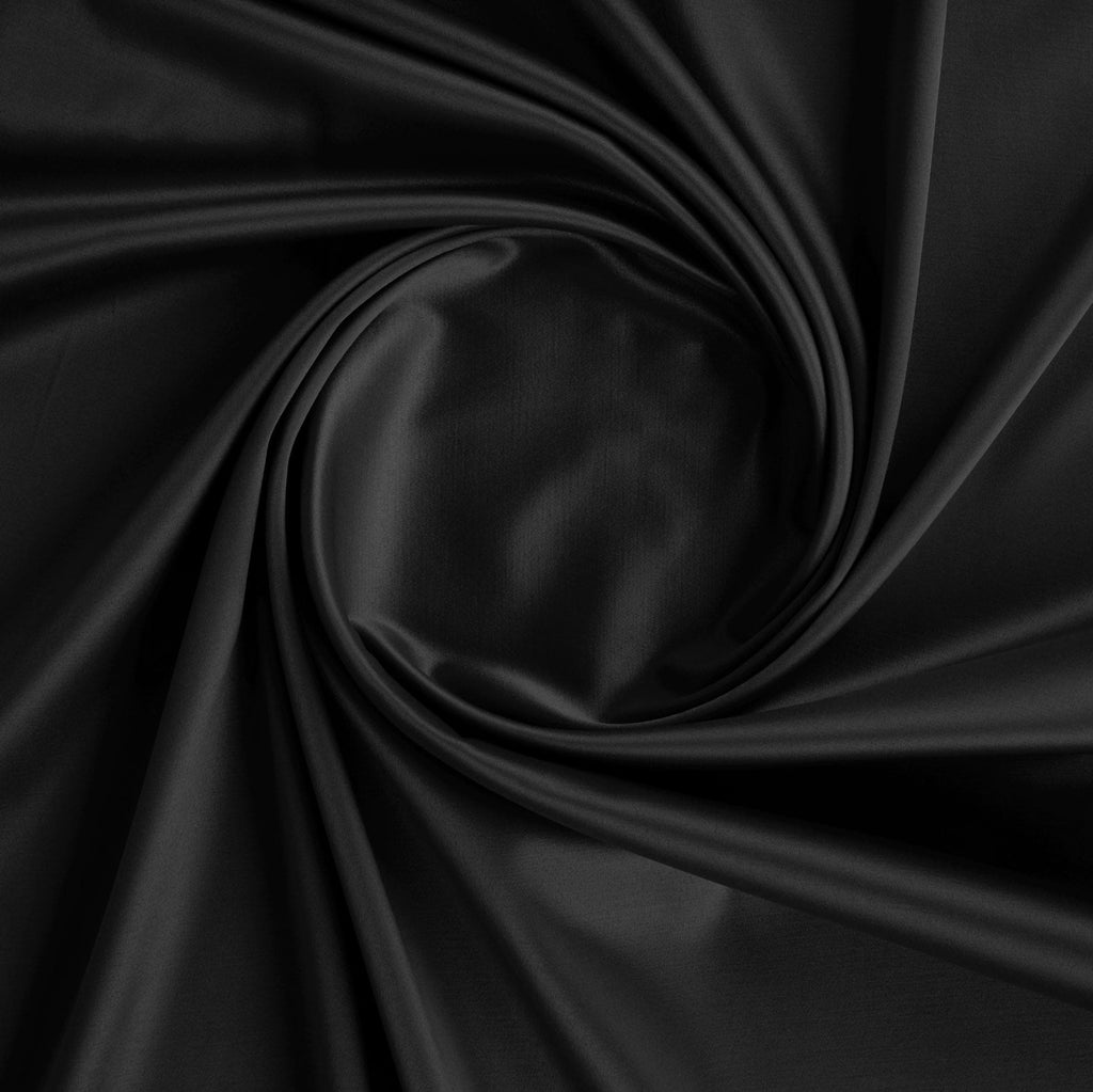 BLACK | 23639 - JOELL STRETCH SATIN - Zelouf Fabrics