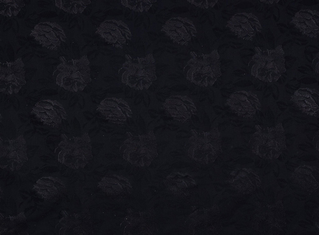 BLACK | 23713 - VALLIE FLORAL JACQUARD - Zelouf Fabrics