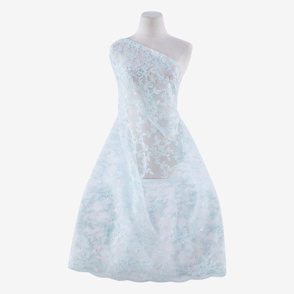 SERA FLORAL CORDED LACE ON TULLE  | 23719  - Zelouf Fabrics
