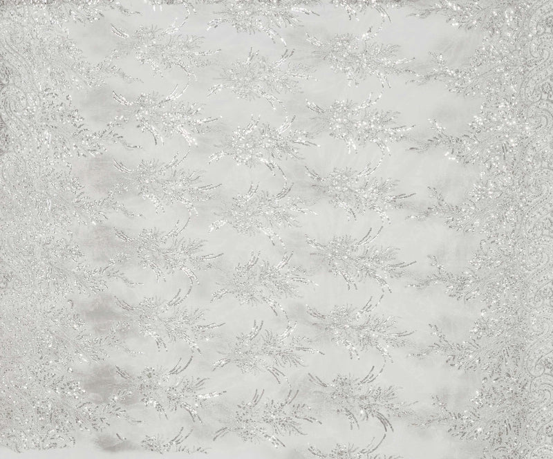 TERA FLORAL CORDED ON TULLE W/TRANS  | 23720