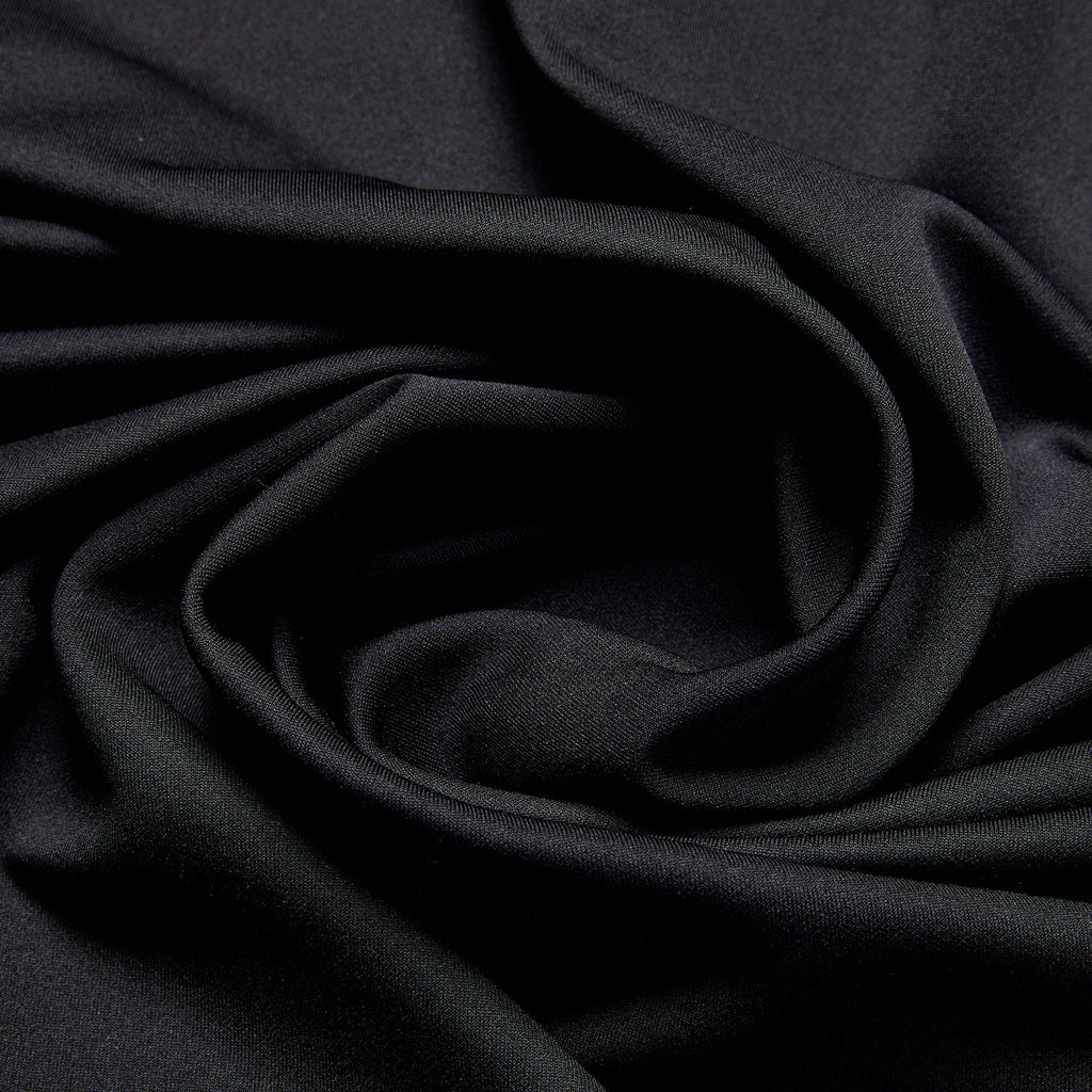 HARVEST POLY MODAL SCUBA  | 23763 BLACK - Zelouf Fabrics