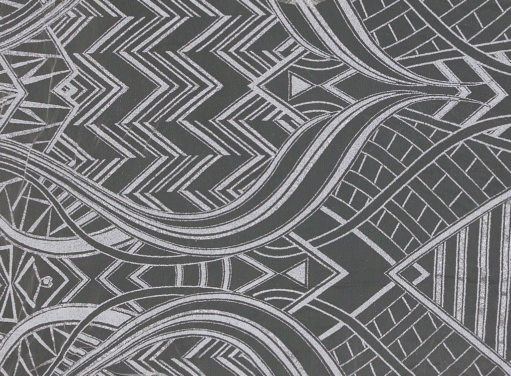 ENCHANTED SHELL | 23776-1060 - PERLA GLITTER & CAVIAR ON TULLE - Zelouf Fabrics