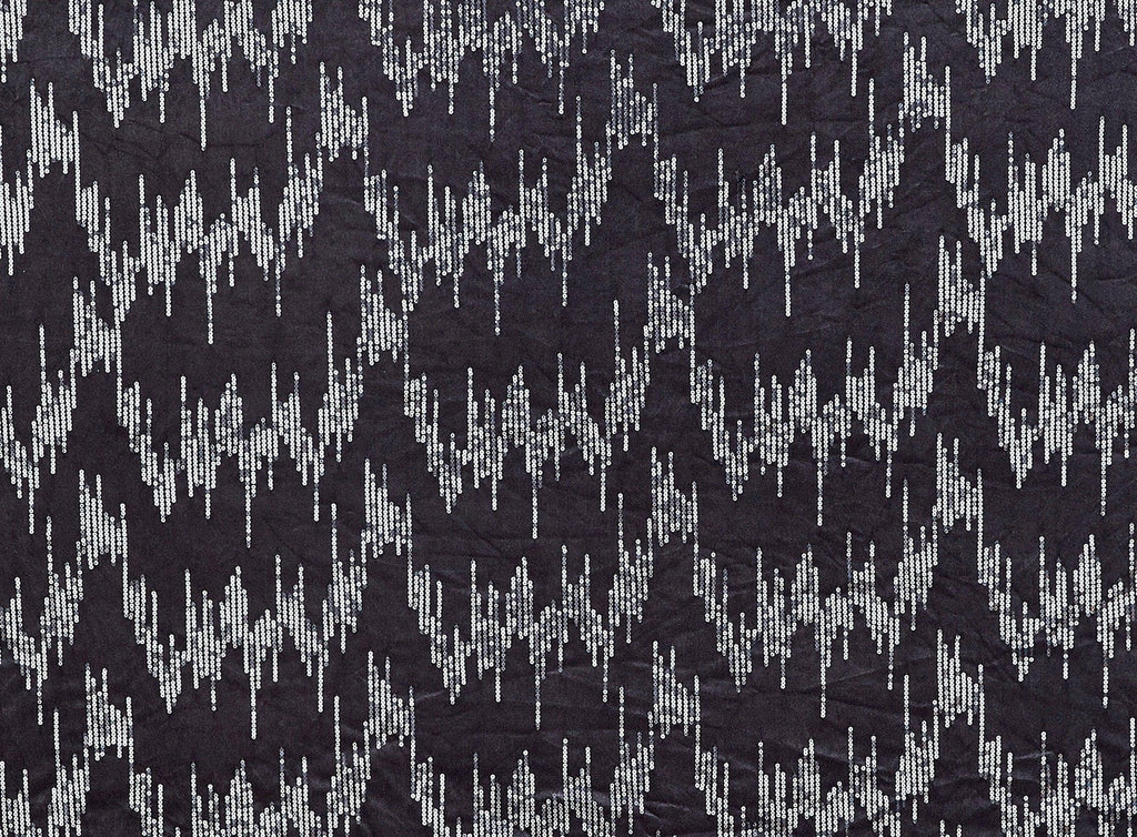 LUSCIOUS SLATE | 23793 - JOSS SEQUIN EMBROIDERY ON VELVET - Zelouf Fabrics