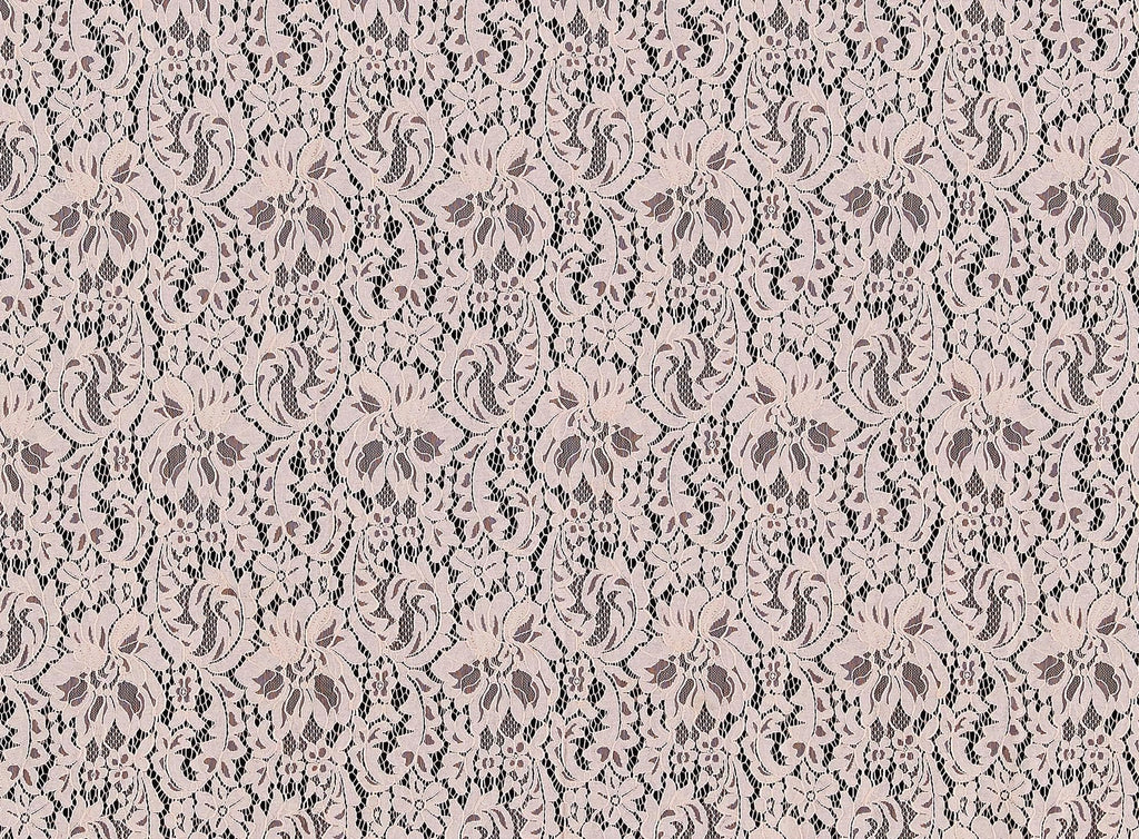 ALAN CORDED FLORAL LACE [1.5 YD PANEL]  | 24054 DK SHELL MUSE - Zelouf Fabrics