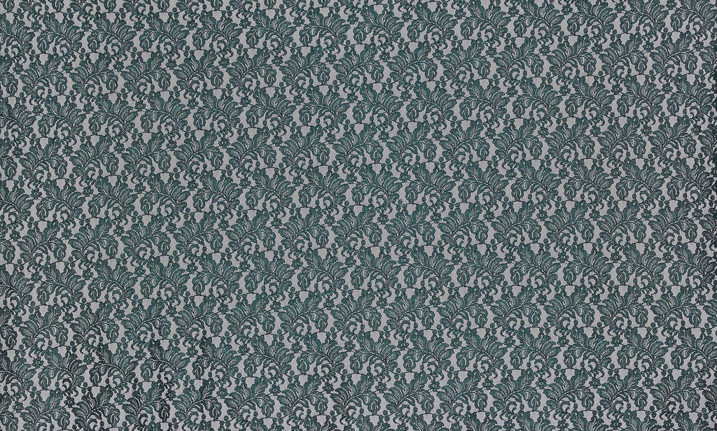 ARRESTING EMERA | 24068-GLITTER-GREEN - VIENNA FLORAL LACE W/GLITTER & SCALLOP - Zelouf Fabrics