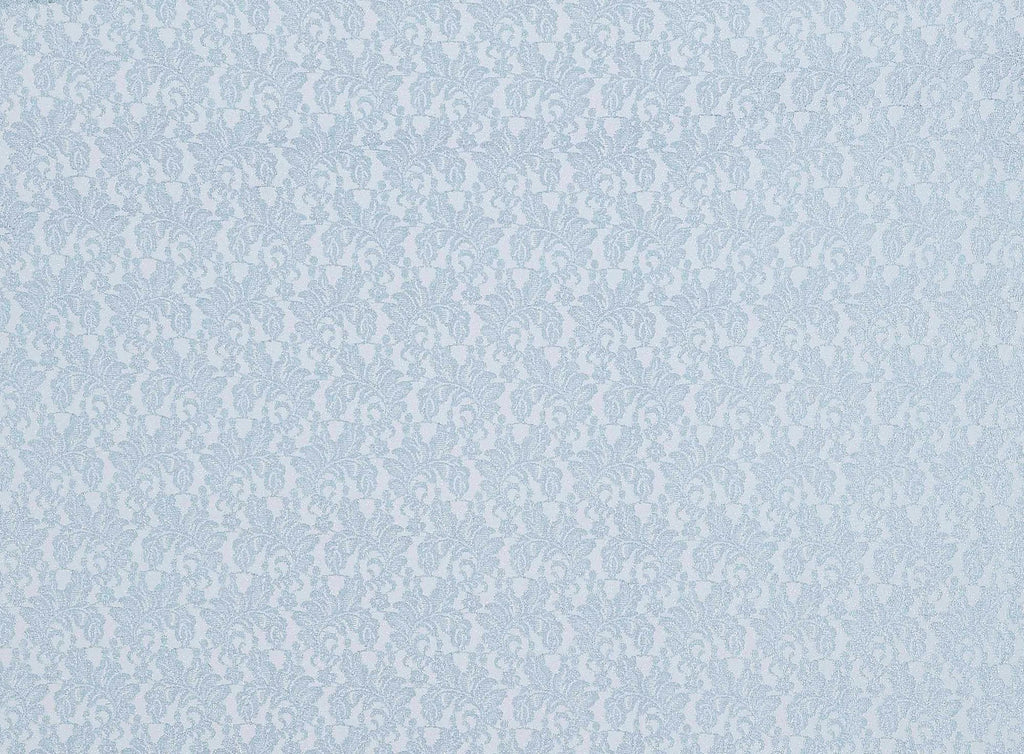 SEAFOAM MIST | 24068-GLITTER - VIENNA FLORAL LACE W/GLITTER & SCALLOP - Zelouf Fabrics