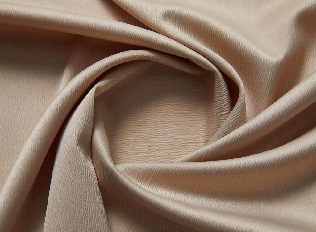 NIA STRETCH TEXTURED DULL SATIN  | 24078 GOLD MUSE - Zelouf Fabrics