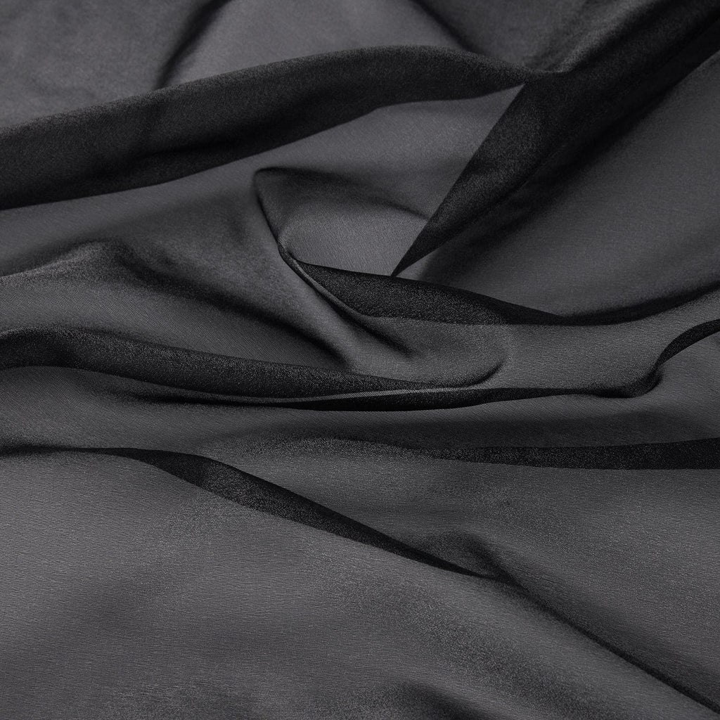 BLACK | 240 - NYLON PTD CREPON - Zelouf Fabrics
