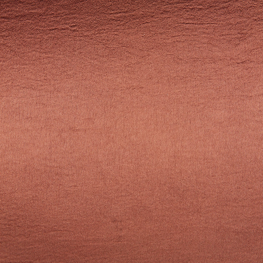 CLAY DELUXE | 24105-BROWN - AIRWASHED RAYON SATIN SPANDEX - Zelouf Fabrics