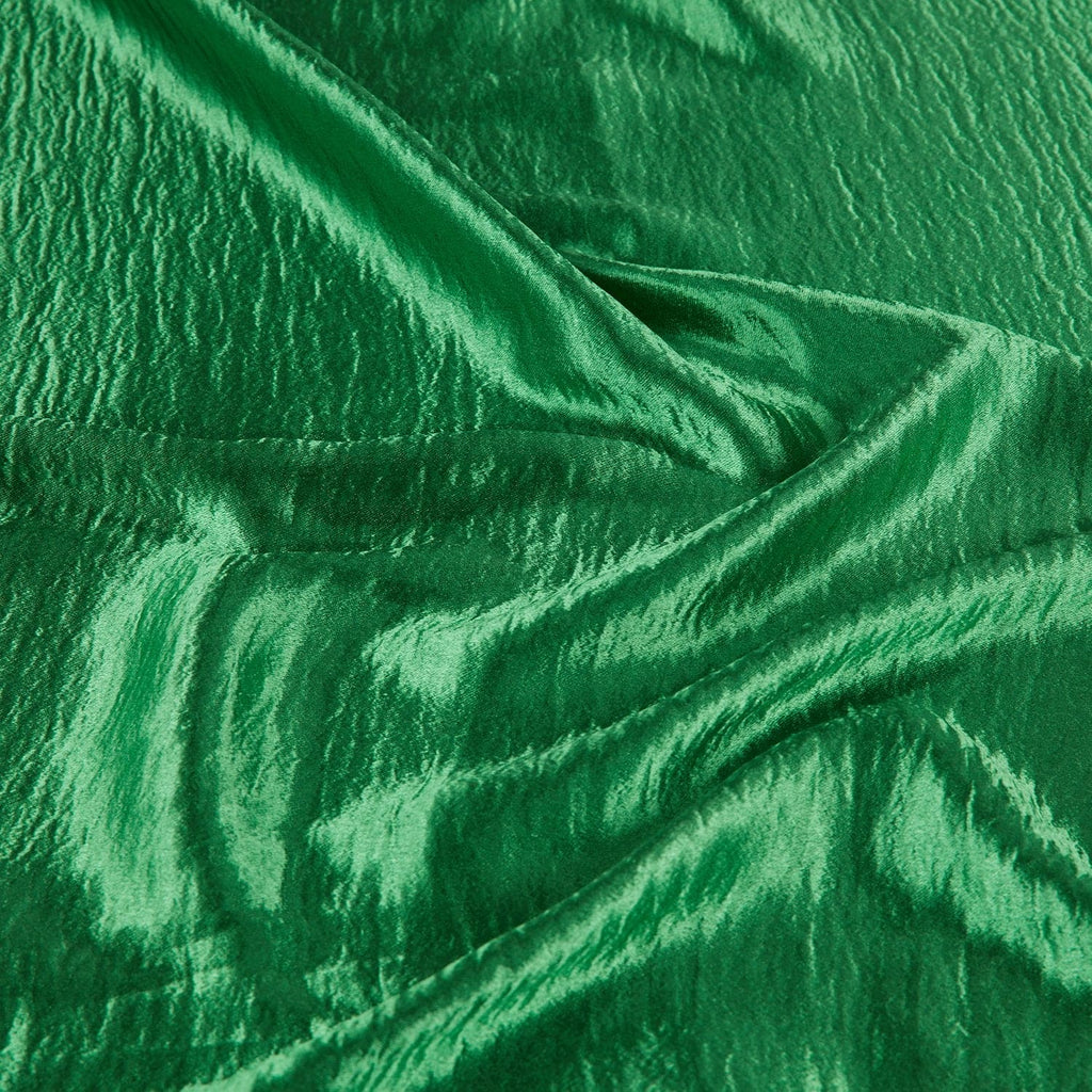 GREEN DELUXE | 24105-GREEN - AIRWASHED RAYON SATIN SPANDEX - Zelouf Fabrics