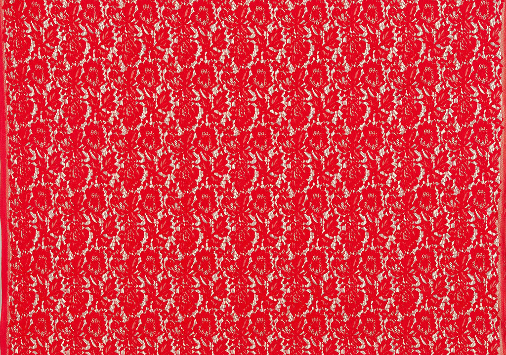 CHERRY BLISS | 24122-BONDED - EVERLY CORDING FLORAL LACE BONDED - Zelouf Fabrics