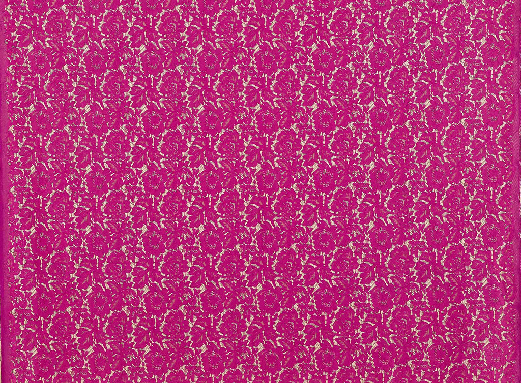 ORCHID DELIGHT | 24122-BONDED-BROWN - EVERLY CORDING FLORAL LACE BONDED - Zelouf Fabrics