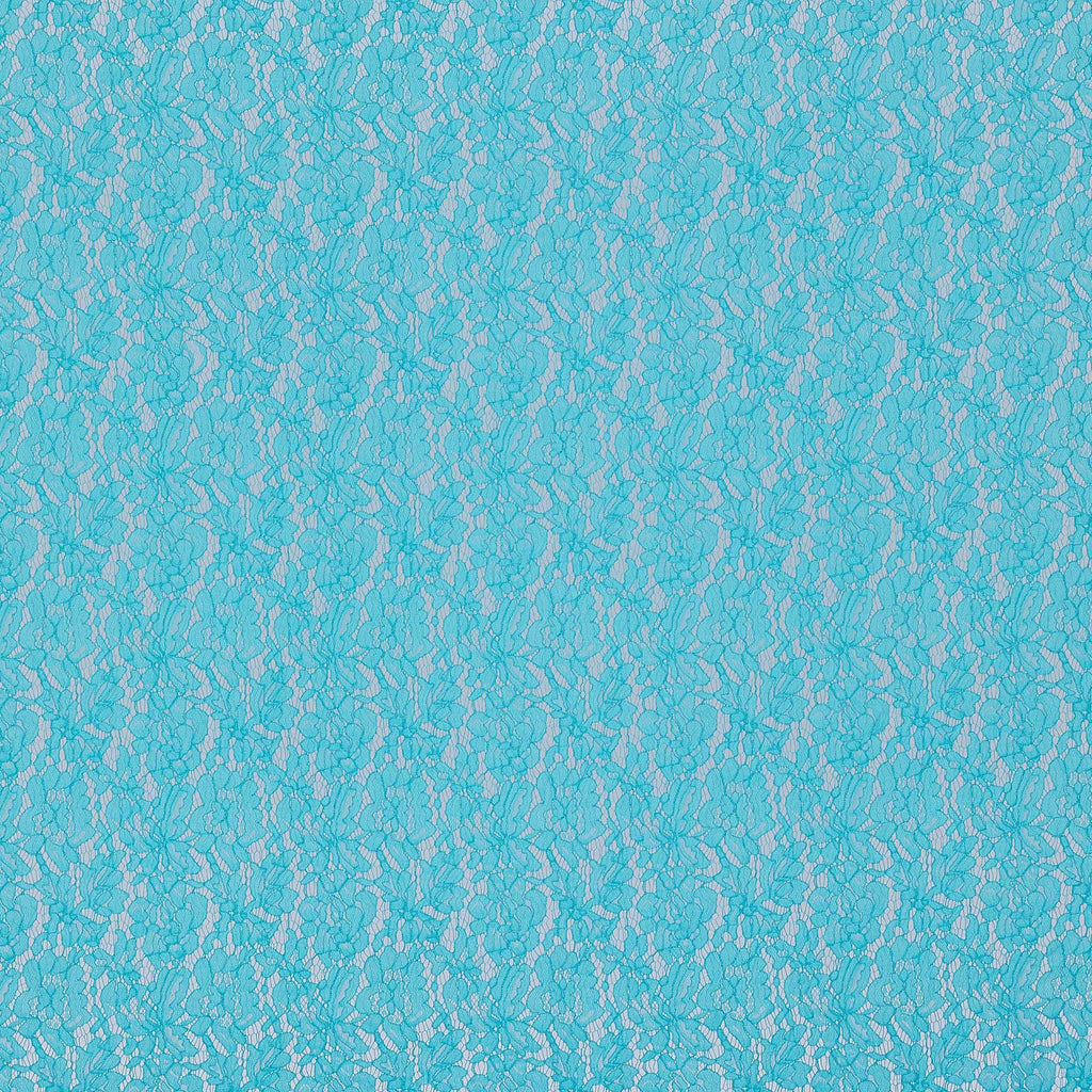 TURQUOISE HANA | 24122-BLUE - EVERLY CORDING FLORAL LACE - Zelouf Fabrics