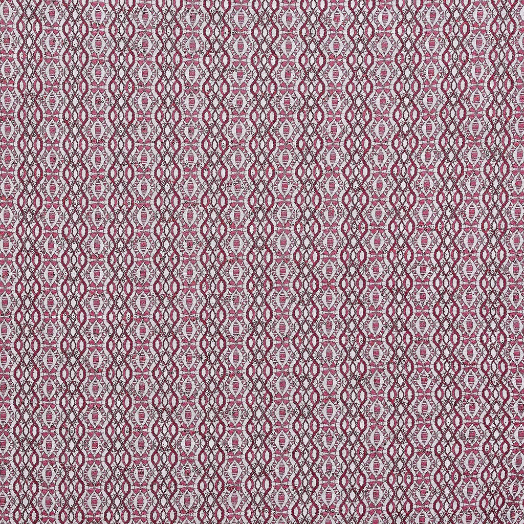 MERLOT DELIGHT | 24150 - JORJA GLITTER TRANS SCALLOP LACE - Zelouf Fabric