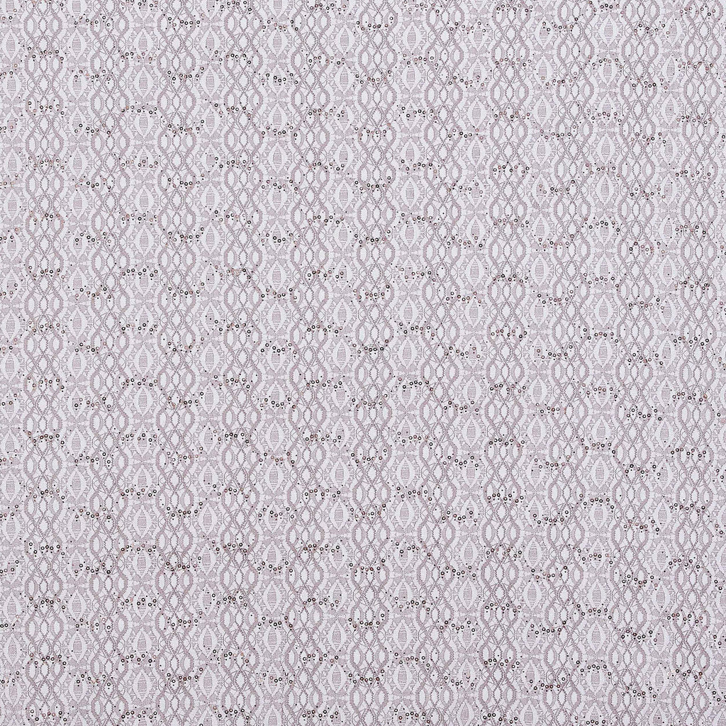 MOCHA MIST | 24150 - JORJA GLITTER TRANS SCALLOP LACE - Zelouf Fabric
