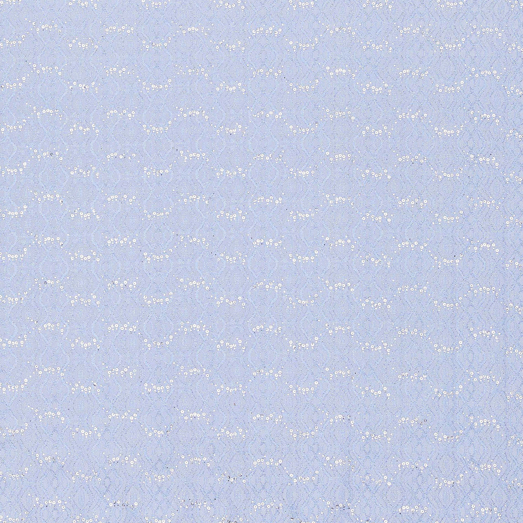 SKY MIST | 24150 - JORJA GLITTER TRANS SCALLOP LACE - Zelouf Fabric