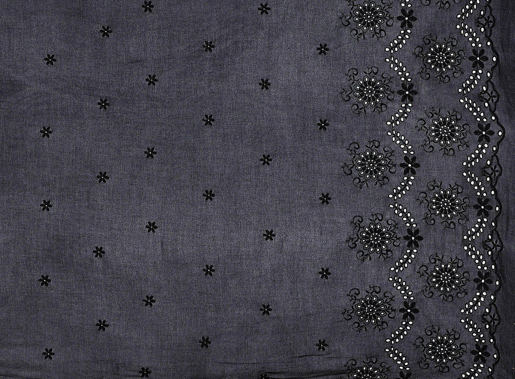 ELISE EMBROIDERY ON RAYON CREPE  | 24195  - Zelouf Fabrics