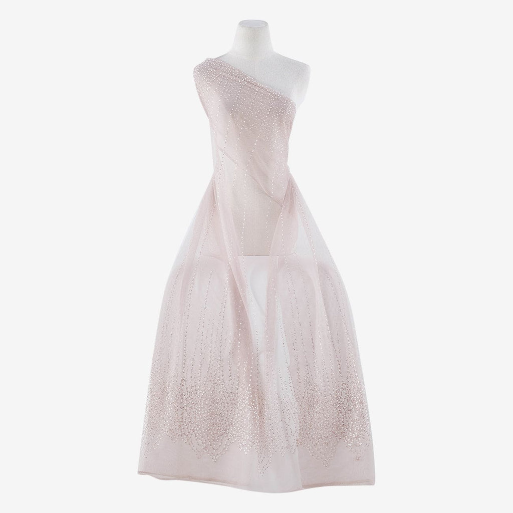 QUARTZ MUSE | 24205 - JT GLITTER ON TULLE W/PUFF - Zelouf Fabric
